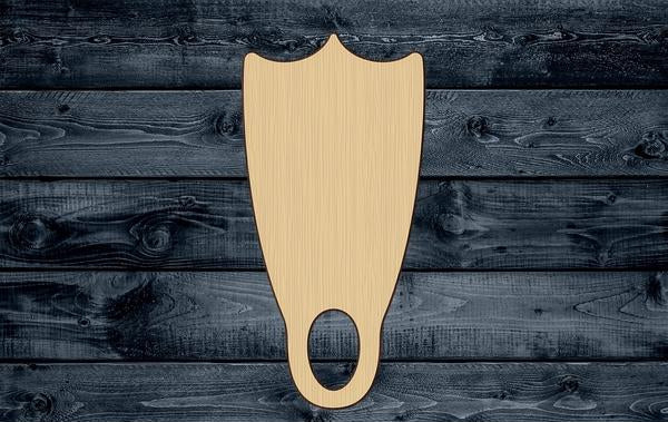 Fin Scuba Snorkel Wood Cutout Shape Silhouette Blank Unpainted Sign 1/4 inch thick