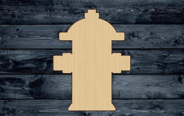Fire Hydrant Wood Cutout Shape Silhouette Blank Unpainted Sign 1/4 inch thick