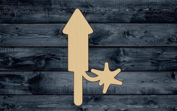 Firecracker Party Event Wood Cutout Shape Silhouette Blank Unpainted Sign 1/4 inch thick