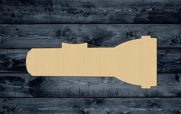 Flashlight Light Lamp Wood Cutout Shape Silhouette Blank Unpainted Sign 1/4 inch thick
