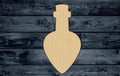 Flask Magic Halloween Jar Wood Cutout Shape Silhouette Blank Unpainted Sign 1/4 inch thick