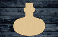 Flask Magic Halloween Jar Wood Cutout Shape Silhouette Blank Unpainted Sign 1/4 inch thick