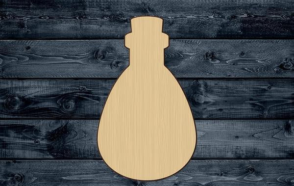 Flask Magic Halloween Jar Wood Cutout Shape Silhouette Blank Unpainted Sign 1/4 inch thick