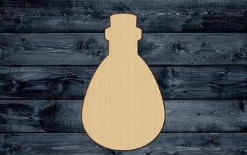 Flask Magic Halloween Jar Wood Cutout Shape Silhouette Blank Unpainted Sign 1/4 inch thick