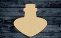 Flask Magic Halloween Jar Wood Cutout Shape Silhouette Blank Unpainted Sign 1/4 inch thick
