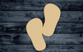 Flipflops Flip Flops Beach Sea Ocean Wood Cutout Shape Blank Unpainted Sign 1/4 inch thick