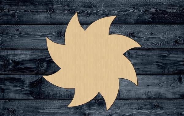 Flower Mill Plant Shape Silhouette Blank Unpainted Wood Cutout Sign 1/4 inch thick