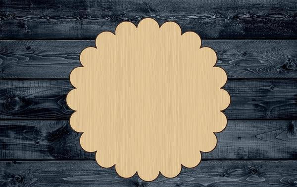Flower Spring Garden Wood Cutout Shape Silhouette Blank Unpainted Sign 1/4 inch thick