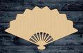 Folding Fan Wood Cutout Unpainted Shape Sign 1/4 inch thick