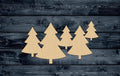 Forest Pine Tree Wood Cutout Shape Silhouette Blank Unpainted Sign 1/4 inch thick