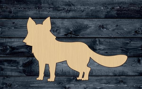 Fox Animal Wood Cutout Shape Silhouette Blank Unpainted Sign 1/4 inch thick