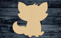 Fox Baby Wood Cutout Shape Silhouette Blank Unpainted Sign 1/4 inch thick