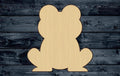 Frog Reptile Shape Silhouette Blank Unpainted Wood Cutout Sign 1/4 inch thick
