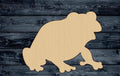 Frog Reptile Wood Cutout Shape Silhouette Blank Unpainted Sign 1/4 inch thick