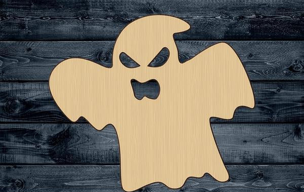 Ghost Phantom Halloween Wood Cutout Silhouette Blank Unpainted Sign 1/4 inch thick