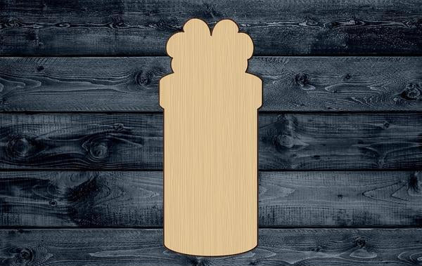 Gift Present Bow Wood Cutout Shape Silhouette Blank Unpainted Sign 1/4 inch thick