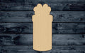 Gift Present Bow Wood Cutout Shape Silhouette Blank Unpainted Sign 1/4 inch thick