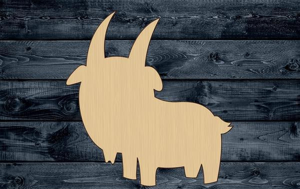 Goat Baby Buck Wood Cutout Silhouette Blank Unpainted Sign 1/4 inch thick