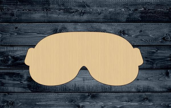 Goggles Scuba Diving Shape Silhouette Blank Unpainted Wood Cutout Sign 1/4 inch thick
