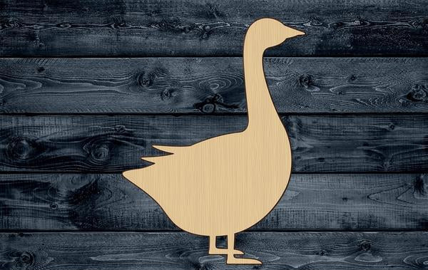 Goose Bird Farm Wood Cutout Shape Silhouette Blank Unpainted Sign 1/4 inch thick
