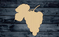 Grape Vineyard Wood Cutout Shape Silhouette Blank Unpainted Sign 1/4 inch thick