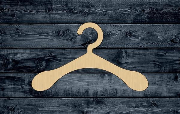 Hanger Coat Cloth Wood Cutout Shape Silhouette Blank Unpainted Sign 1/4 inch thick