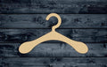 Hanger Coat Cloth Wood Cutout Shape Silhouette Blank Unpainted Sign 1/4 inch thick