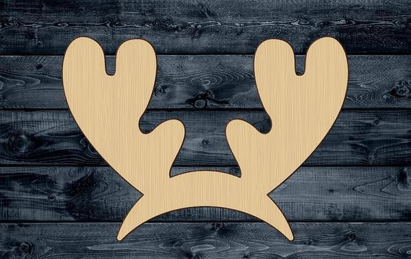 Hat Cap Antler Christmas Wood Cutout Shape Silhouette Blank Unpainted Sign 1/4 inch thick