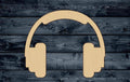 Headphones Music Wood Cutout Shape Silhouette Blank Unpainted Sign 1/4 inch thick