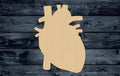Heart Anatomy Human Wood Cutout Shape Silhouette Blank Unpainted Sign 1/4 inch thick