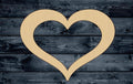 Heart Valentine Shape Silhouette Blank Unpainted Wood Cutout Sign 1/4 inch thick