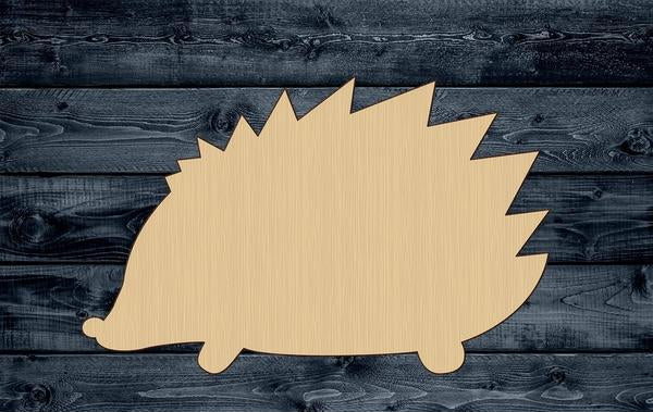 Hedgehog Wood Cutout Shape Silhouette Blank Unpainted Sign 1/4 inch thick