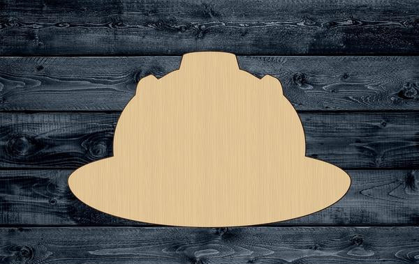 Helmet Firefighter Wood Cutout Shape Silhouette Blank Unpainted Sign 1/4 inch thick
