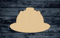 Helmet Firefighter Wood Cutout Shape Silhouette Blank Unpainted Sign 1/4 inch thick