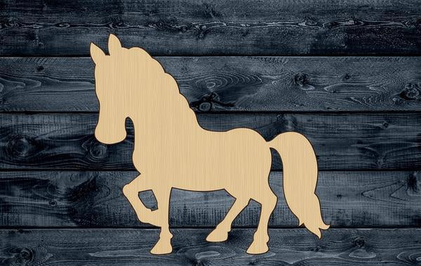 Horse Baby Pony Animal Wood Cutout Shape Silhouette Blank Unpainted Sign 1/4 inch thick