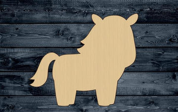 Horse Baby Pony Animal Wood Cutout Shape Silhouette Blank Unpainted Sign 1/4 inch thick