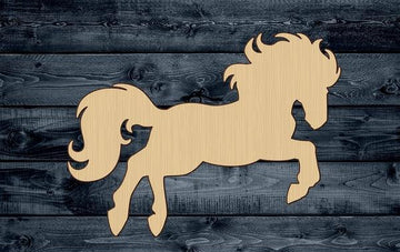 Horse Wild Animal Wood Cutout Shape Silhouette Blank Unpainted Sign 1/4 inch thick