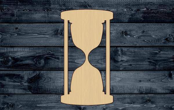 Hourglass Time Wood Cutout Shape Silhouette Blank Unpainted Sign 1/4 inch thick