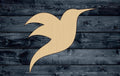 Hummingbird Bird Wood Cutout Shape Silhouette Blank Unpainted Sign 1/4 inch thick