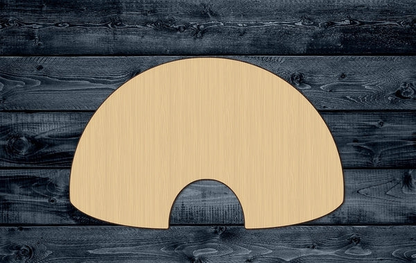 Igloo Eskimo Arctic Hut Building Wood Cutout Shape Silhouette Blank Unpainted Sign 1/4 inch thick