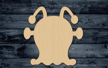 Monster Eyes Tentacle Wood Cutout Shape Silhouette Blank Unpainted Sign 1/4 inch thick