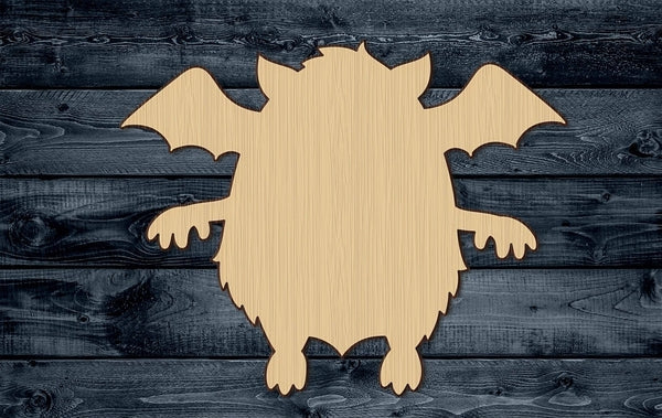 Monster Bat Wings Wood Cutout Shape Silhouette Blank Unpainted Sign 1/4 inch thick