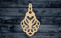 Earring Jewel Women Wood Cutout Shape Silhouette Blank Unpainted Sign 1/4 inch thick