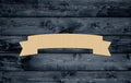 Banner Flag Ribbon Placard Ensign Herald Wood Cutout Shape Silhouette Blank Unpainted Sign Gift 1/4 inch thick