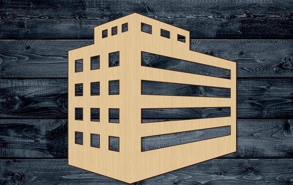 Hotel Motel Building House Wood Cutout Silhouette Blank Unpainted Sign 1/4 inch thick