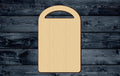 Board Cutting Kitchen Wood Cutout Shape Silhouette Blank Unpainted Sign 1/4 inch thick