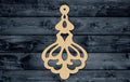 Earring Jewel Women Wood Cutout Shape Silhouette Blank Unpainted Sign 1/4 inch thick