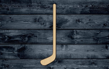 Hockey Stick Sport Ice Winter Wood Cutout Silhouette Blank Unpainted Sign 1/4 inch thick