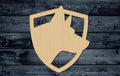 Dog Shepard German Pup Pet Shield Shelter Wood Cutout Silhouette Blank Unpainted Sign 1/4 inch thick
