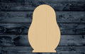 Doll Russian Nesting Toy Girl Wood Cutout Shape Silhouette Blank Unpainted Sign 1/4 inch thick